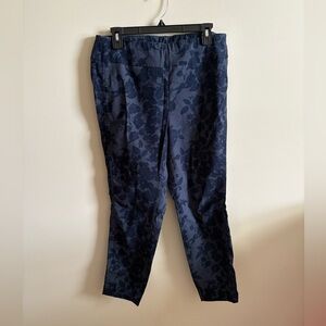 New York & Company Navy Striped Top